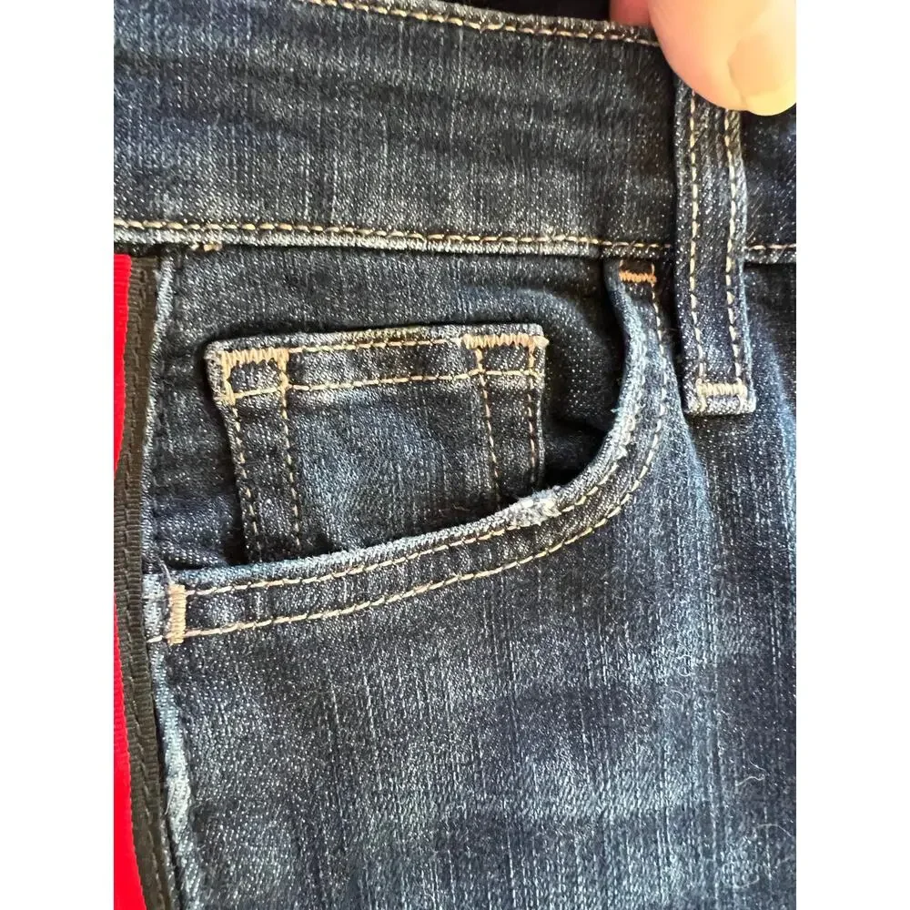 Joe’s Jeans Skinny Ankle Jeans with Side Stripe | Dark Wash | W28 - Picture 4 of 6